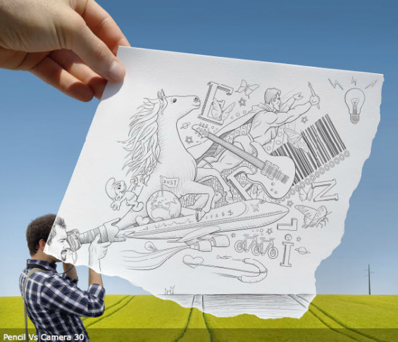 Pencil Vs. Camera Images