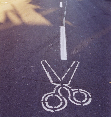Pedestrian Street Art by Peter Gibson (aka Roadsworth)