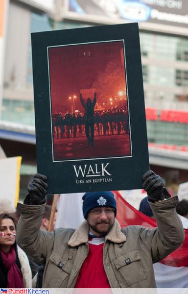 protest sign against mubarak 