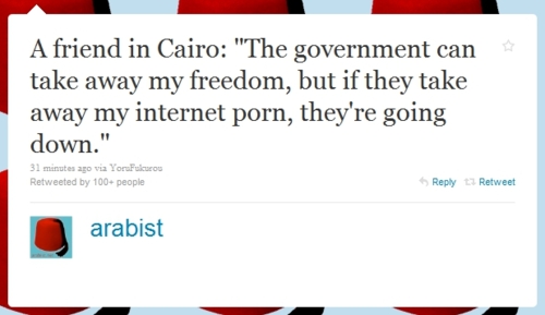 Tweet of the Day: Give me Internet Porn, or give me...